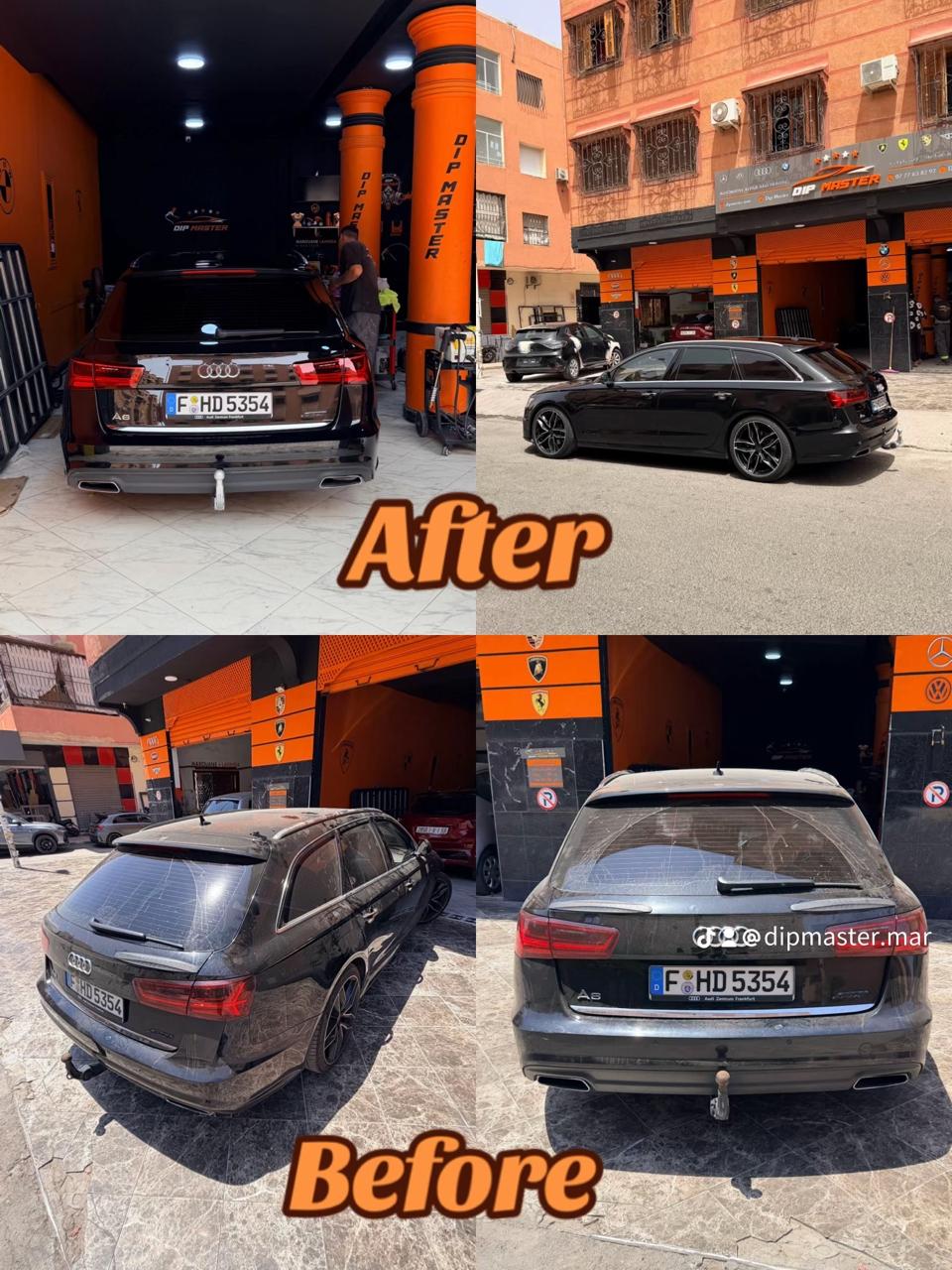 Audi A6 : avant et après — Dip Master, Marrakech